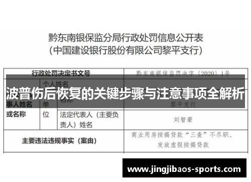 波普伤后恢复的关键步骤与注意事项全解析